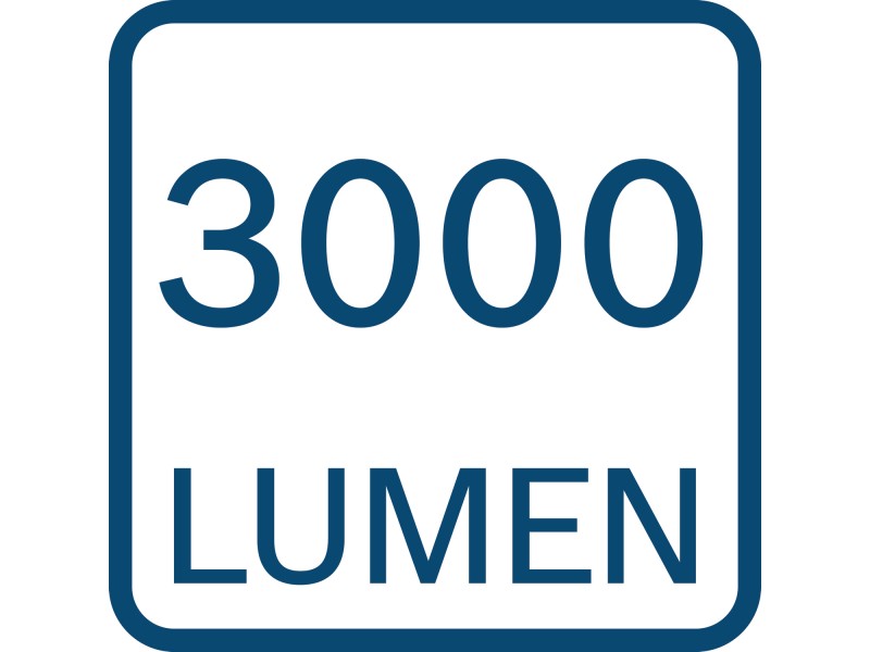 Brezžična svetilka Bosch za uporabo na gradbišču GLI 18V-3000, 06014A8100